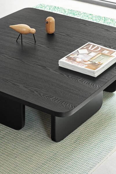 Konferenční stolek arq 100 x 100 cm černý