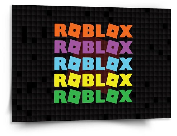 Sablio Obraz ROBLOX Barevný text - 150x110 cm