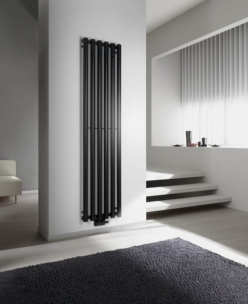 Sapho Sapho, PILON topné těleso 270x1800mm, se 4 háčky, černá mat, IZ132T