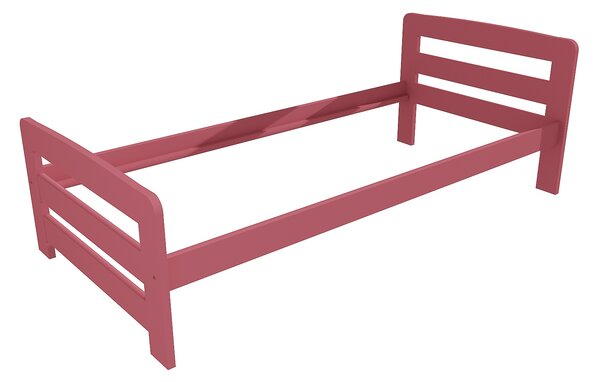 Vomaks Jednolůžková postel VMK008D Rozměr: 90 x 200 cm, Povrchová úprava: netransparentní barva růžová