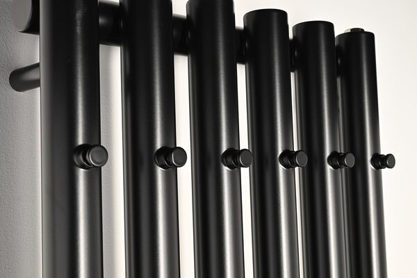 Sapho Sapho, PILON topné těleso 270x1800mm, se 4 háčky, černá mat, IZ132T