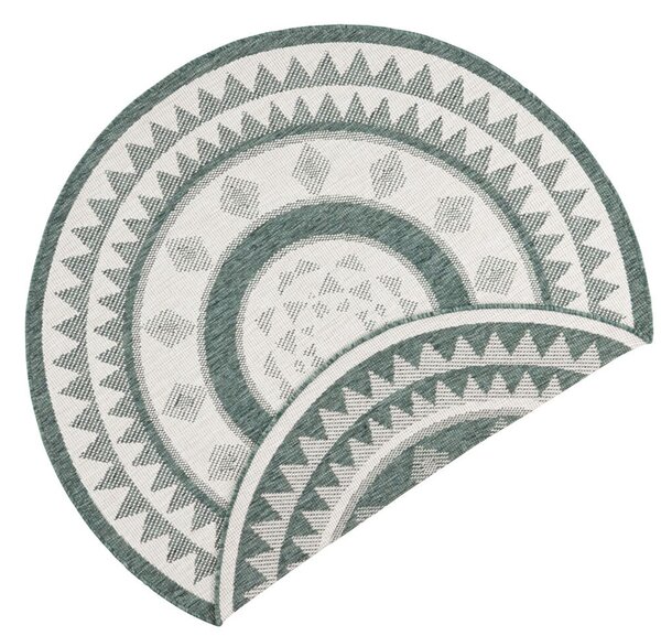 NORTHRUGS - Hanse Home koberce Kusový koberec Twin Supreme 103415 Jamaica green creme ROZMĚR: 200x200 (průměr) kruh