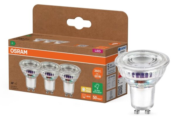 LED bodovka GU10 2 W PAR16, teplá bílá, náhrada 50 W
