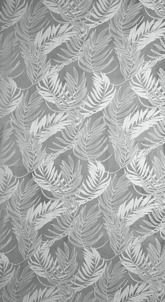 ZATEMŇOVACÍ ZÁVĚS NA KROUŽCÍCH VERA 140X250 CM LISTY