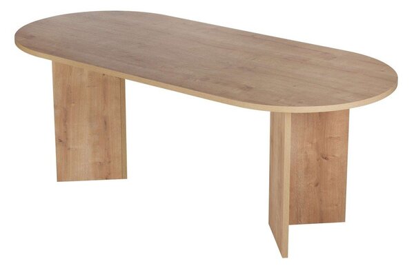 Jídelní stůl v dekoru dubu 90x200 cm Sabella – Kalune Design