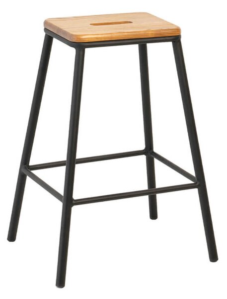 Barová židle vanyl 67 cm černá