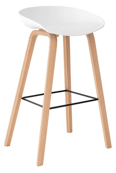 Barová židle rieno 76 cm bílá