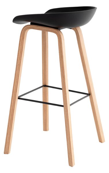 Barová židle rieno 76 cm černá