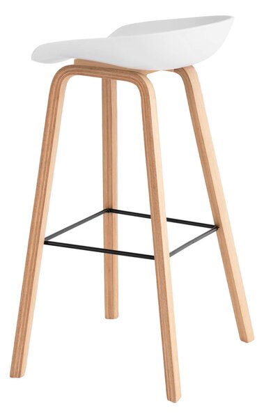 Barová židle rieno 76 cm bílá