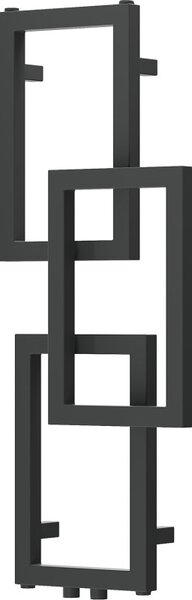 Mexen Grid, dekorativní koupelnový radiátor 870 x 360 mm, 209 W, grafitová, W215-0870-360-00-66