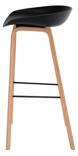 Barová židle rieno 76 cm černá