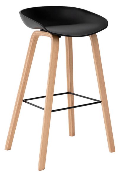 Barová židle rieno 76 cm černá