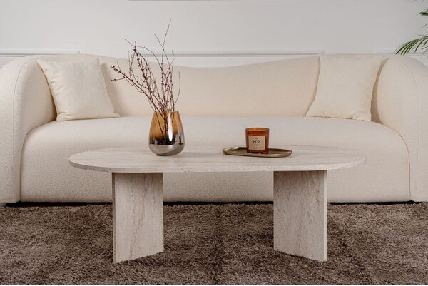 Béžový pololesklý konferenční stolek 60x119 cm Sable – Kalune Design