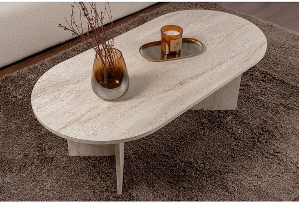 Béžový pololesklý konferenční stolek 60x119 cm Sable – Kalune Design