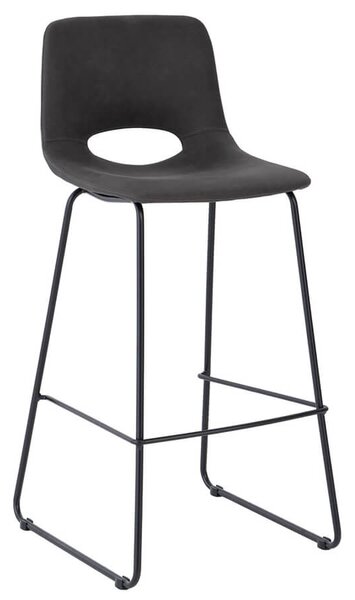 Barová židle wanor 75 cm tmavě šedá