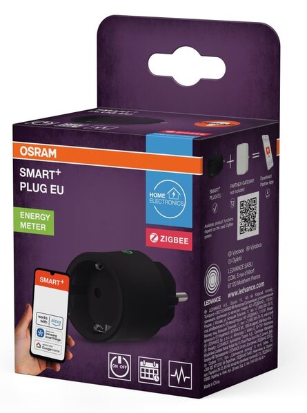 SMART+ Chytrá zásuvka ZigBee černá