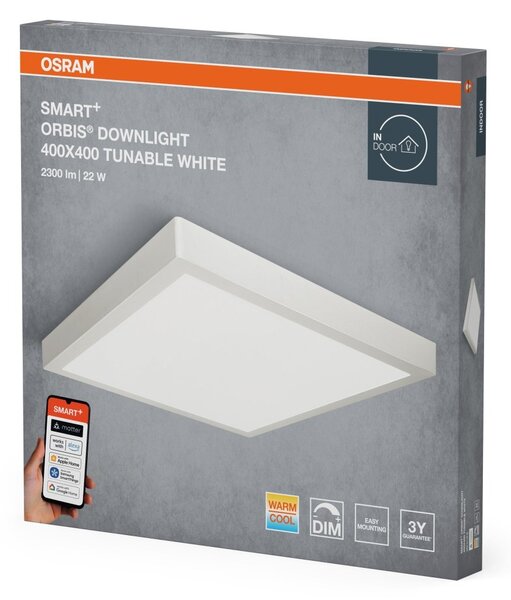 SMART+ MATTER Downlight, bílá, laditelná bílá, 110 °, 400 mm