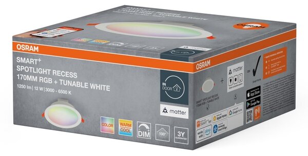 Chytré podhledové svítidlo Matter, multicolor, 110 °