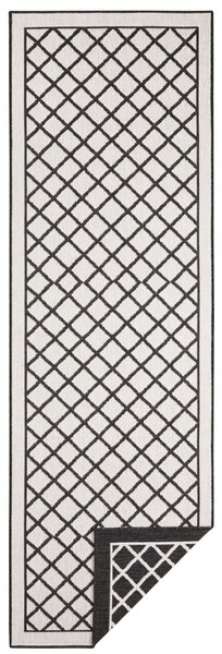 Hanse Home, Kusový koberec Twin Supreme 103425 Sydney black creme – na ven i na doma, 160x230, černá, chodba / předsíň