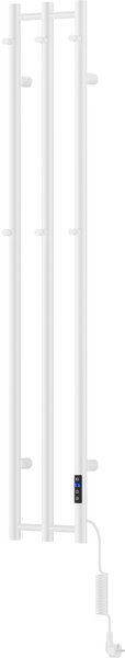 Mexen Pino, elektrické topné těleso s věšáky na ručníky 1405x242 mm, 200 W, bílá, W301-1405-242-00-20