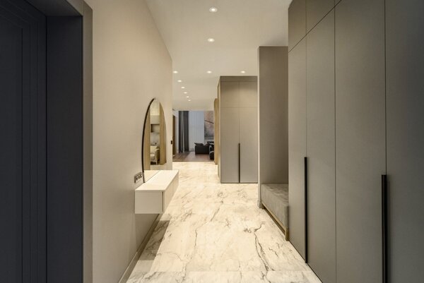 Vestavný LED reflektor 120°, teplá bílá, bílá