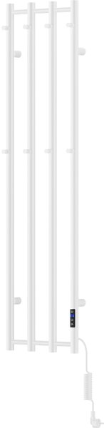 Mexen Pino, elektrické topné těleso s věšáky na ručníky 1405x347 mm, 250 W, bílá, W301-1405-347-00-20