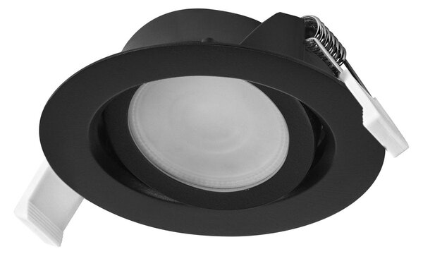 Vestavný LED reflektor nastavitelný 120°, teplá bílá, černá