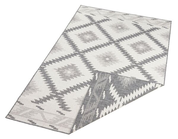 Hanse Home, DOPRODEJ: 120x170 cm Kusový koberec Twin Supreme 103428 Malibu grey creme – na ven i na doma, 120x170, šedá, chodba / předsíň