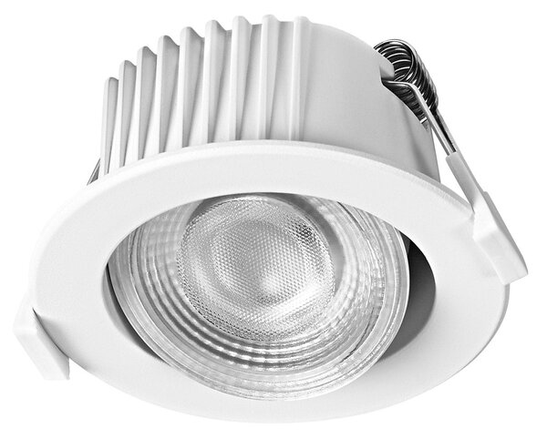 Vestavný LED reflektor DIM IP44, teplá bílá, bílá