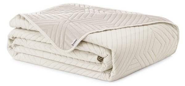 Krémový prošívaný přehoz z mikrovlákna 220x240 cm Softa – Restilo