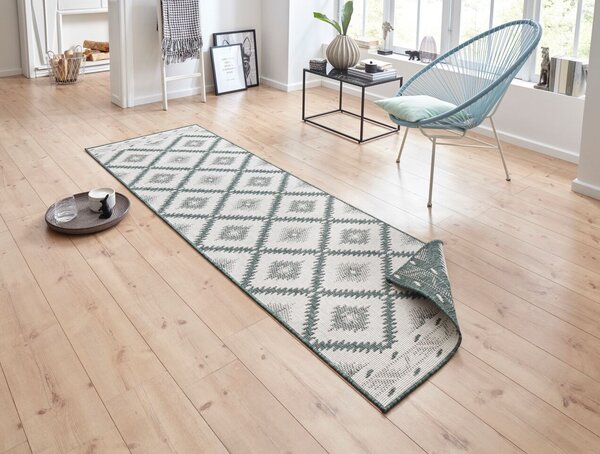 Hanse Home, Kusový koberec Twin Supreme 103431 Malibu green creme – na ven i na doma, 120x170, zelená, chodba / předsíň