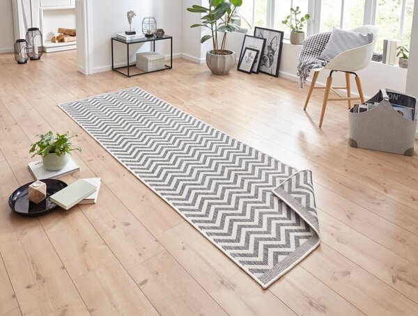 Hanse Home, Kusový koberec Twin Supreme 103432 Palma grey creme – na ven i na doma, 120x170, šedá, chodba / předsíň