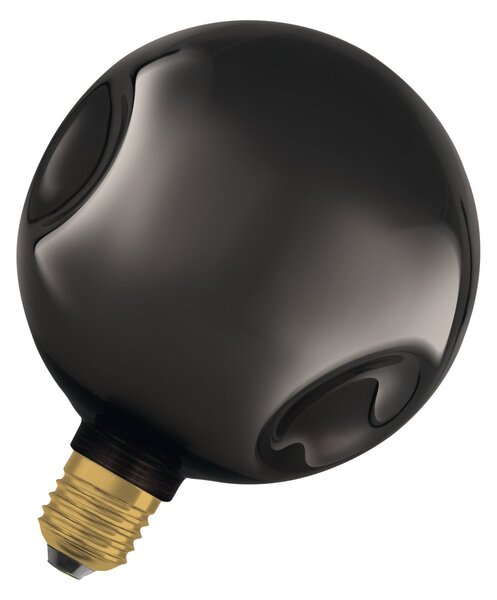 Matná LED žárovka E27 3,5 W DECOR LAMP, černá, náhrada 28 W