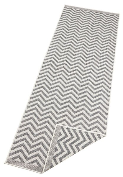 Hanse Home, Kusový koberec Twin Supreme 103432 Palma grey creme – na ven i na doma, 120x170, šedá, chodba / předsíň