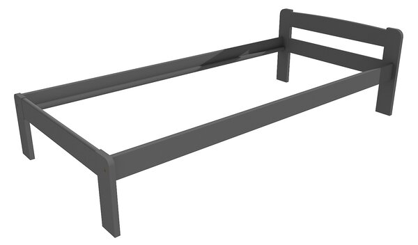 Vomaks Jednolůžková postel VMK009A Rozměr: 100 x 200 cm, Povrchová úprava: netransparentní barva šedá