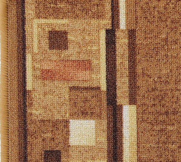 Associated Weavers, Protiskluzový běhoun na míru Bombay 33, šíře 80 cm, hnědá, chodba / předsíň