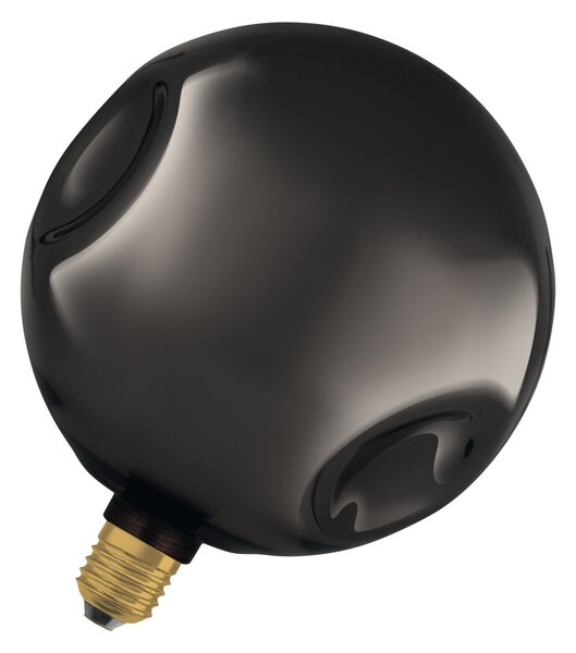 Matná LED žárovka E27 3,5 W DECOR LAMP, černá, velká