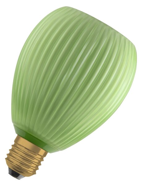 Matná LED žárovka E27 3,5 W DECOR LAMP, zelená, náhrada 28 W