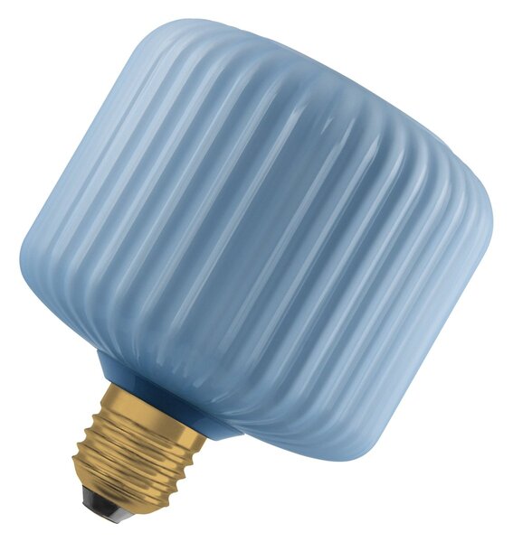 Matná LED žárovka E27 3,5 W DECOR LAMP, Modrá, čtvercová