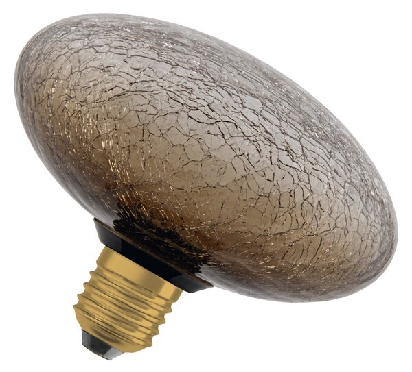 Matná LED žárovka E27 3,5 W DECOR LAMP, hnědá, plochá