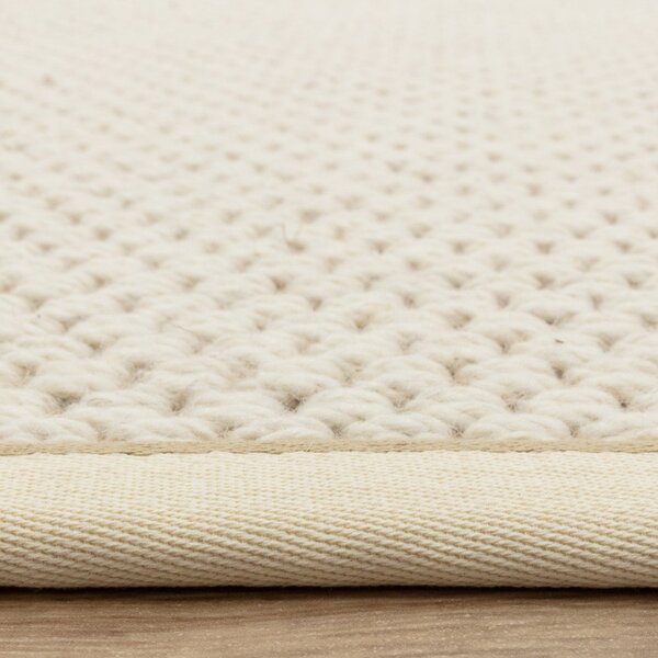 Krémový oboustranný/ručně tkaný běhoun s příměsí vlny 67x240 cm Korra Double Loop – Asiatic Carpets