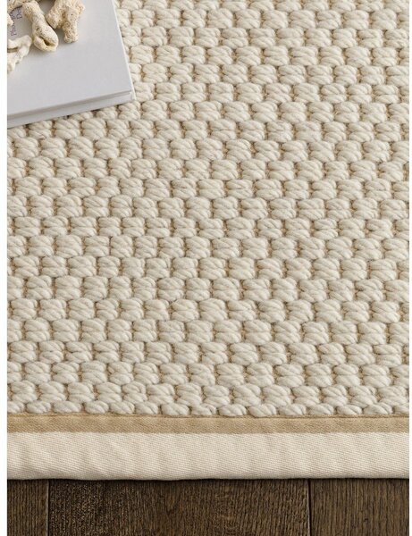 Krémový oboustranný/ručně tkaný běhoun s příměsí vlny 67x240 cm Korra Double Loop – Asiatic Carpets