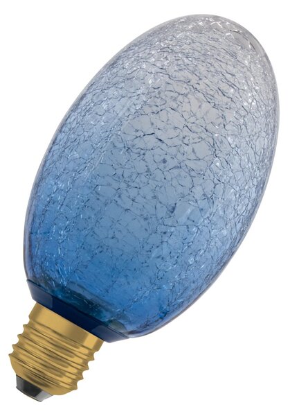 Matná LED žárovka E27 3,5 W DECOR LAMP, Modrá, dlouhá