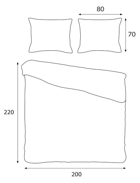 SATÉNOVÉ POVLEČENÍ KARIBIC EXCLUSIVE 200X220 CM, 2KS 70X80 CM VZOROVANÉ