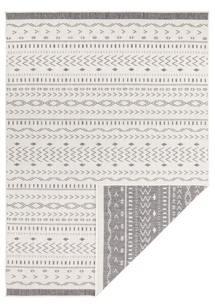 NORTHRUGS Kusový koberec Twin Supreme 103437 Kuba grey creme – na ven i na doma - 80x250 cm
