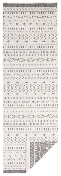 NORTHRUGS Kusový koberec Twin Supreme 103437 Kuba grey creme – na ven i na doma - 80x250 cm