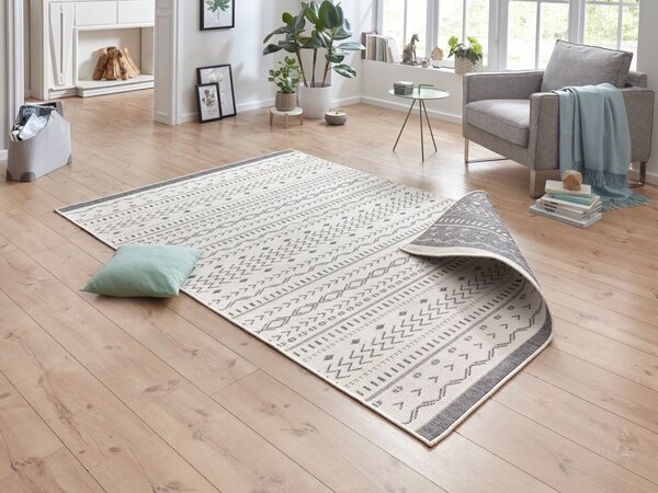 NORTHRUGS Kusový koberec Twin Supreme 103437 Kuba grey creme – na ven i na doma - 80x250 cm
