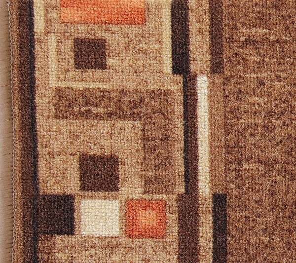 Associated Weavers, Protiskluzový běhoun na míru Bombay 44, šíře 80 cm, hnědá, chodba / předsíň