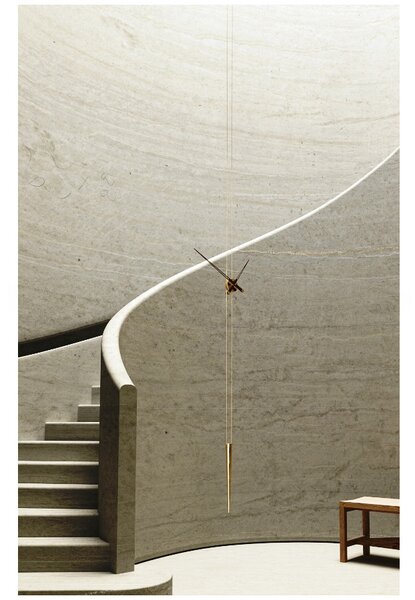Designové nástěnné hodiny Nomon Pendulo Gold N