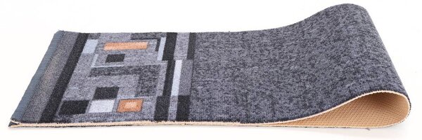 Associated Weavers, Protiskluzový běhoun na míru Bombay 97, šíře 67 cm, šedá, chodba / předsíň